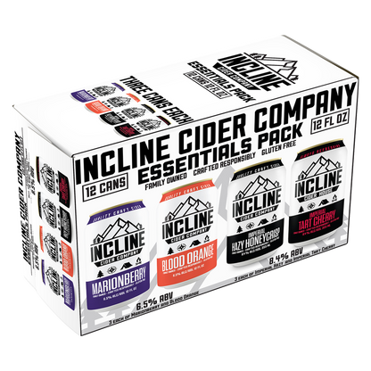 Incline Essentials Cider Variety 12pk 12oz Can 6.5% ABV