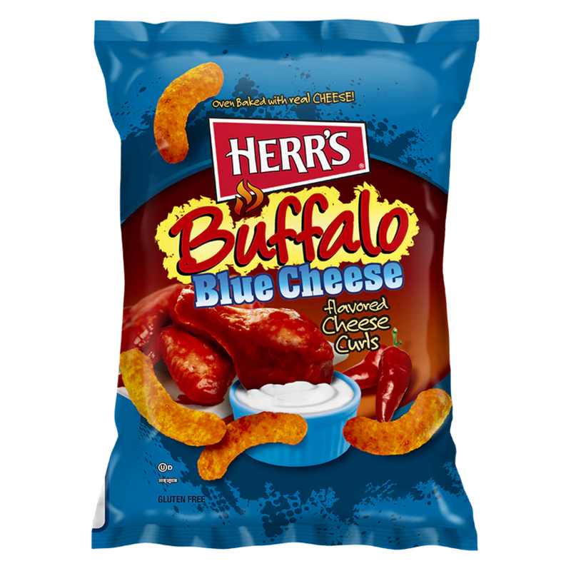 Herr's Buffalo Blue Cheese Curls, 3 oz
