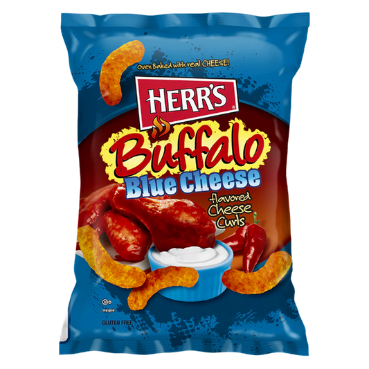 Herr's Buffalo Blue Cheese Curls, 3 oz