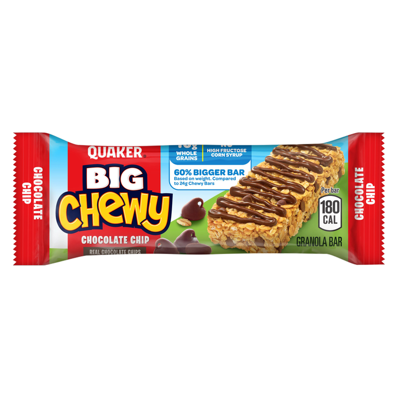 Quaker Big Chewy Chocolate Chip Granola Bars, 7.4oz