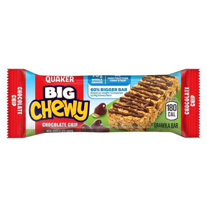 Quaker Big Chewy Chocolate Chip Granola Bars, 7.4oz