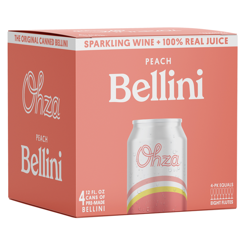 Ohza Classic Bellini 4pk 12oz Can