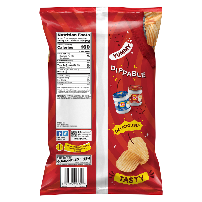 Lays Wavy Original Potato Chips 7.75oz