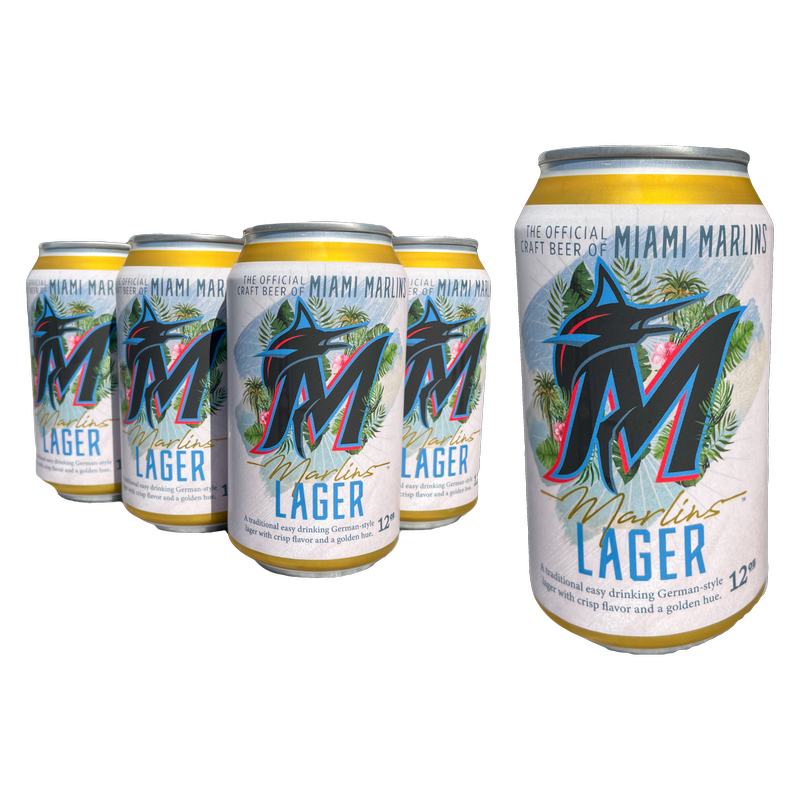 Biscayne Bay Brewing Marlins Lager 6pk 12oz Can 4.8% ABV