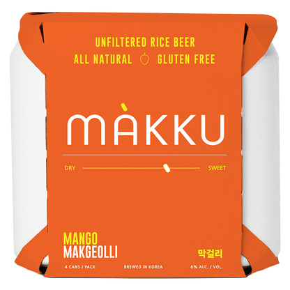 Makku Mango Rice Beer 4pk 12oz Can 6% ABV