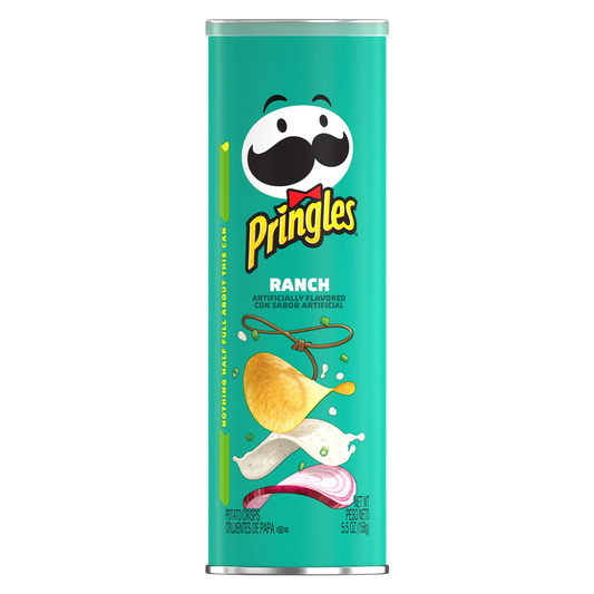 Pringles Potato Crisps Chips Ranch 5.5oz Snacks on the Go