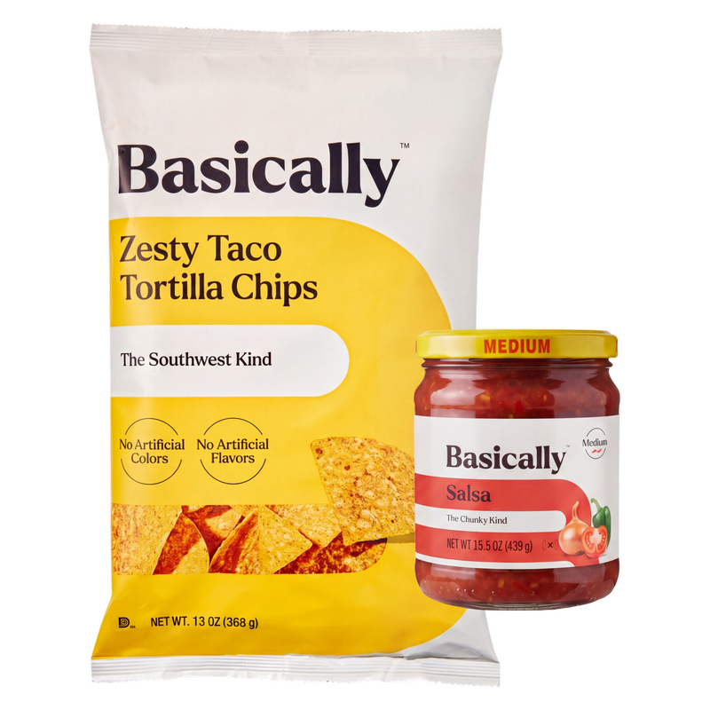 Basically Zesty Tortillas Chips & Basically Salsa