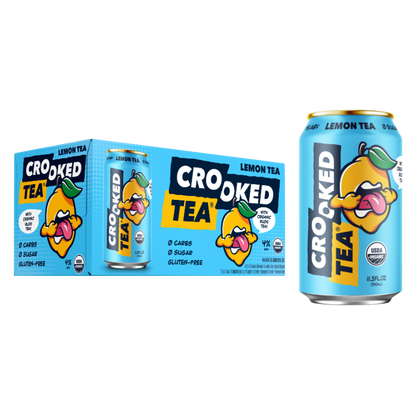 Crooked Tea Lemon 8pk 12oz Can 4% ABV