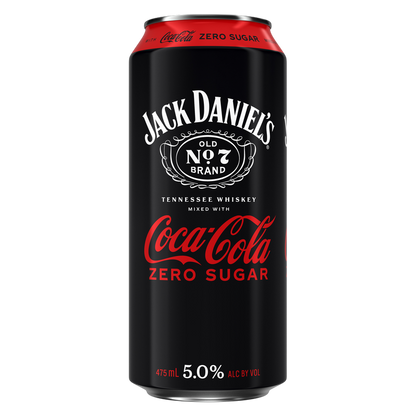 Jack Daniel's & Coca-Cola Zero 475ml Can 5% ABV
