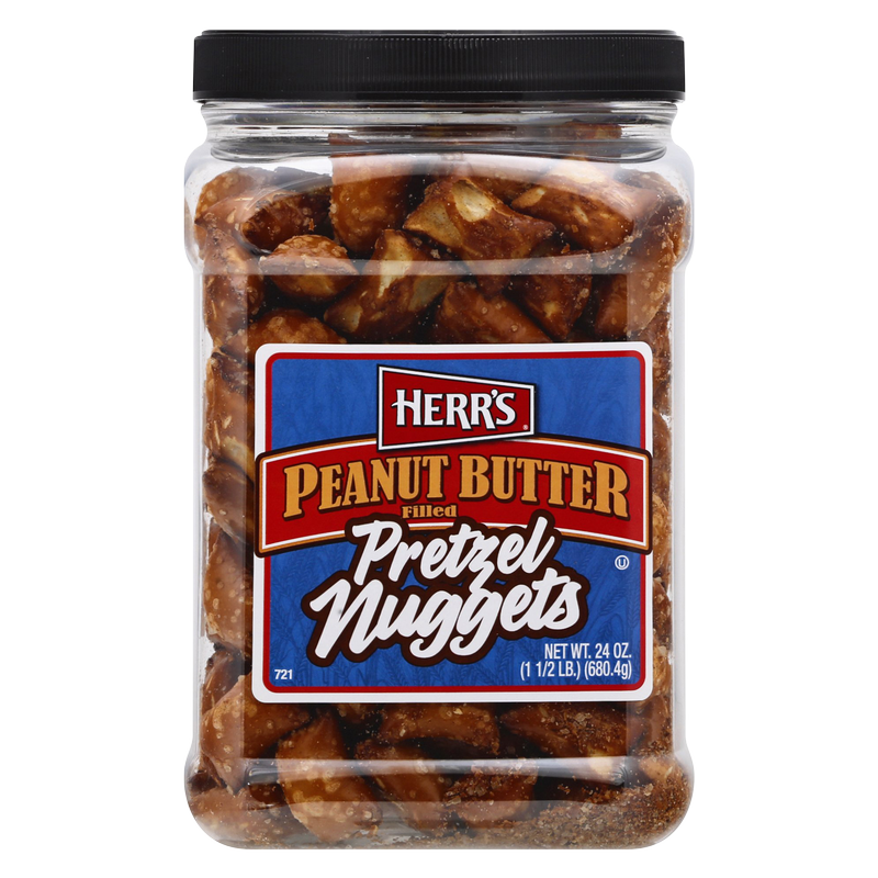Herr's Peanut Butter Filled Pretzel Nuggets, 24oz