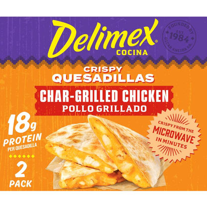 Delimex Char-Grilled Chicken Crispy Quesadillas, 8oz.