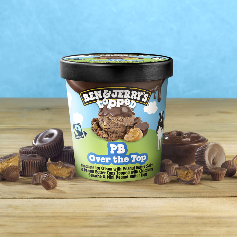 Ben & Jerry's Topped PB Over the Top Ice Cream Pint