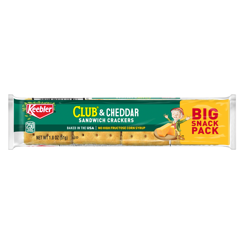 Keebler Club Crackers with Cheddar Cheese, 1.8 oz