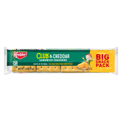 Keebler Club Crackers with Cheddar Cheese, 1.8 oz