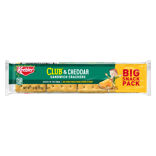 Keebler Club Crackers with Cheddar Cheese, 1.8 oz