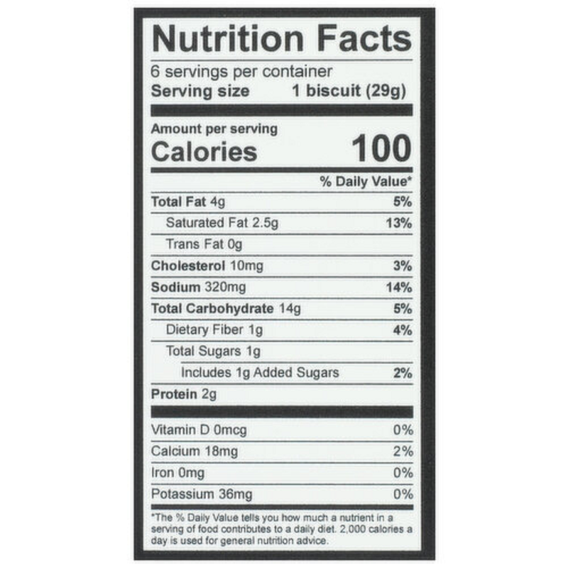 Mason Dixie Mini Buttermilk Biscuits 6ct