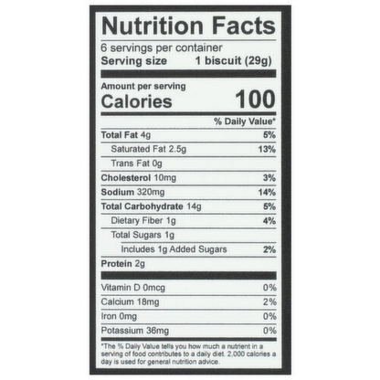 Mason Dixie Mini Buttermilk Biscuits 6ct