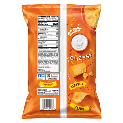 Lay's Cheddar & Sour Cream Potato Chips 7.75oz