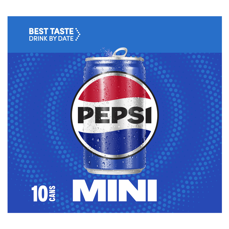 Pepsi 10pk 7.5oz Mini Can