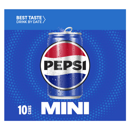 Pepsi 10pk 7.5oz Mini Can