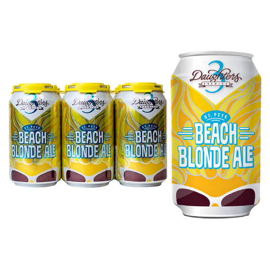3 Daughters Beach Blonde Ale 6pk 12oz Can 5.0% ABV