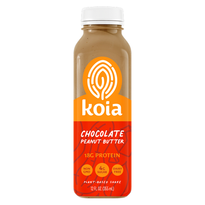 Koia Chocolate Peanut Butter Plant Based Protein Drink 12oz Btl