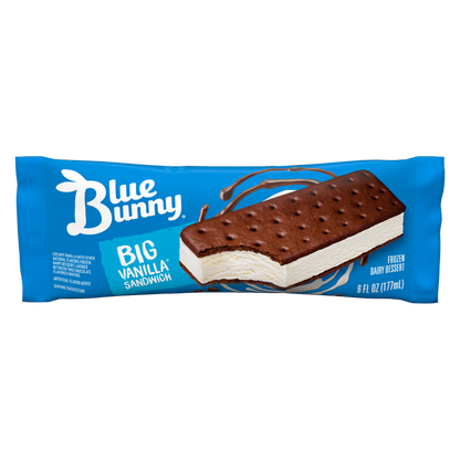 Blue Bunny Big Bopper Vanilla Flavored Sandwich