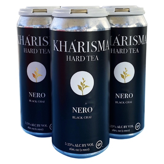 Kharisma Hard Tea Nero Black Chai 4pk 16oz Cans
