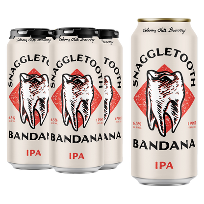 Solemn Oath Snaggletooth Bandana IPA 4pk 16oz Can 6.5% ABV