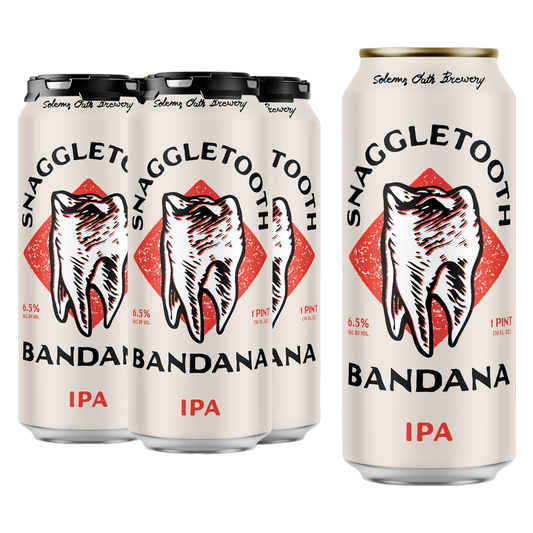 Solemn Oath Snaggletooth Bandana IPA 4pk 16oz Can 6.5% ABV