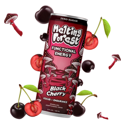 Melting Forest Black Cherry Mushroom Energy 12oz Can