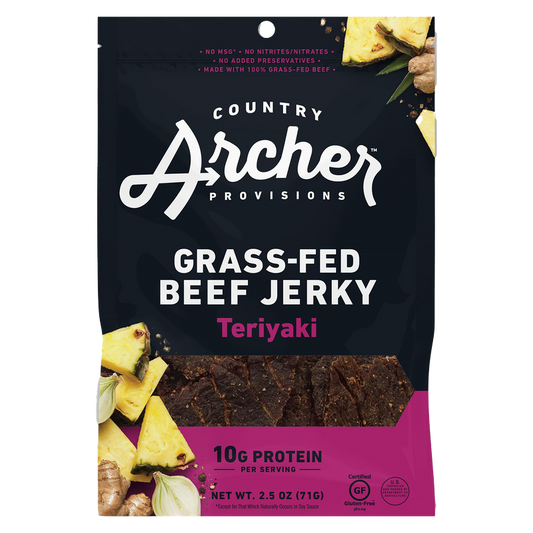 Country Archer Teriyaki Beef Jerky 2.5 oz. Bag