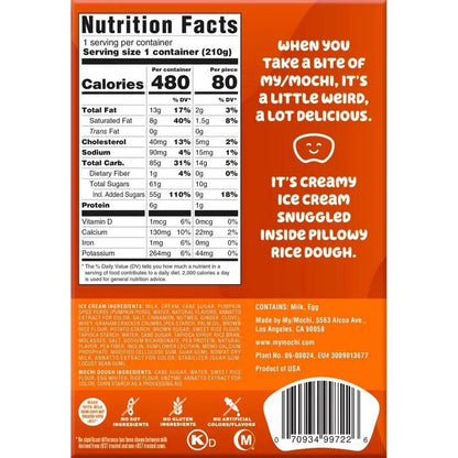 My Mochi Ice Cream Pumpkin Spice, 6ct