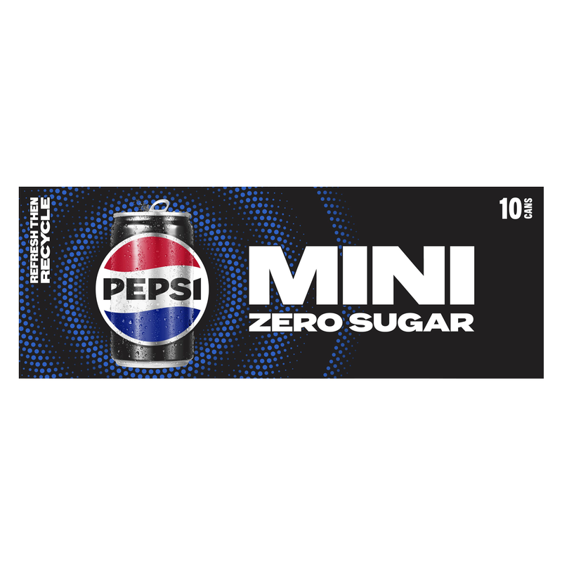 Pepsi Zero Sugar 10pk 7.5oz Mini Can