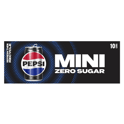 Pepsi Zero Sugar 10pk 7.5oz Mini Can