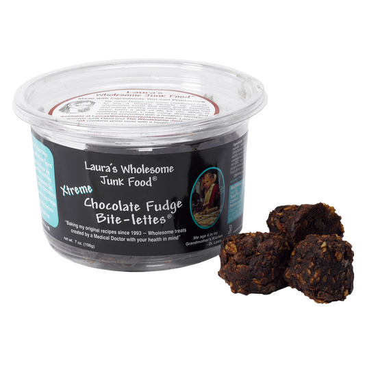 Laura's Wholesome Junk Food Xtreme Chocolate Fudge Bite-lettes 7oz
