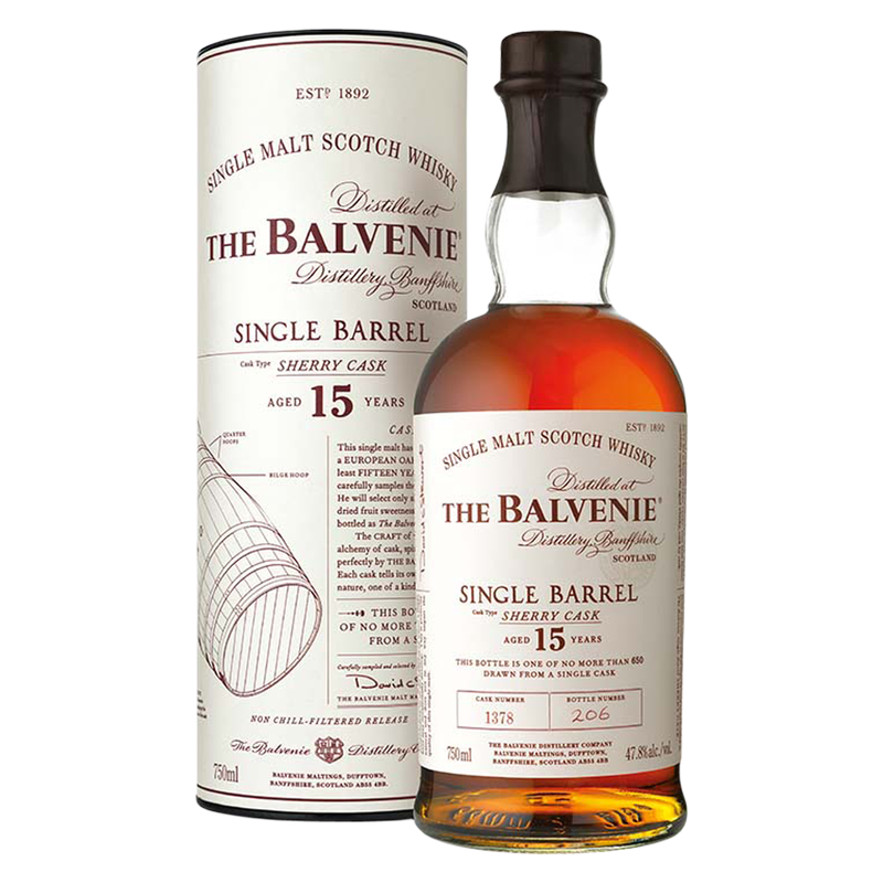 The Balvenie Single Barrel 12 Year Old Single Malt Scotch Whisky 750 ml