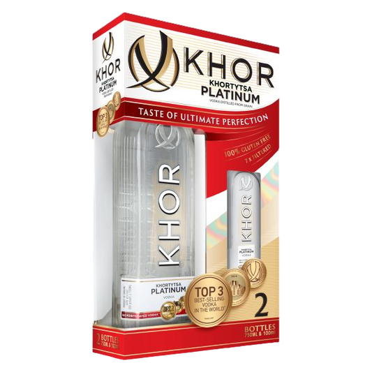 Khor Platinum Vodka Gift Set 750ml