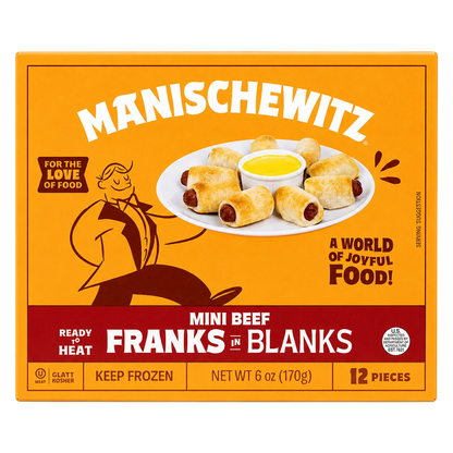 Manischewitz Kosher Mini Beef Franks In Blankets 6 oz