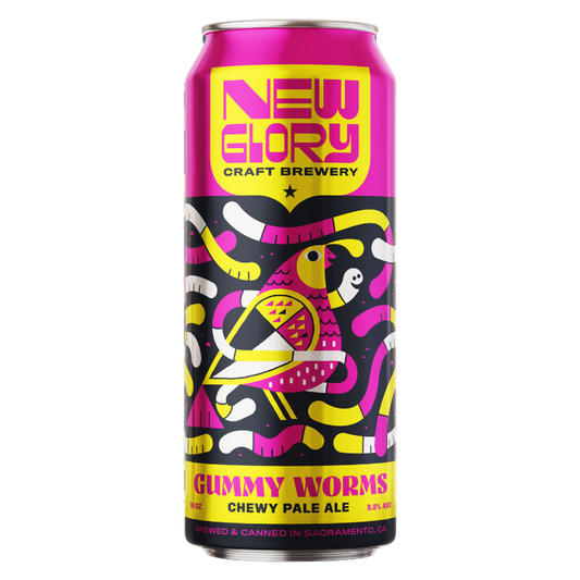 New Glory Craft Brewery Gummy Worms Hazy Pale Ale 4pk 16oz Can