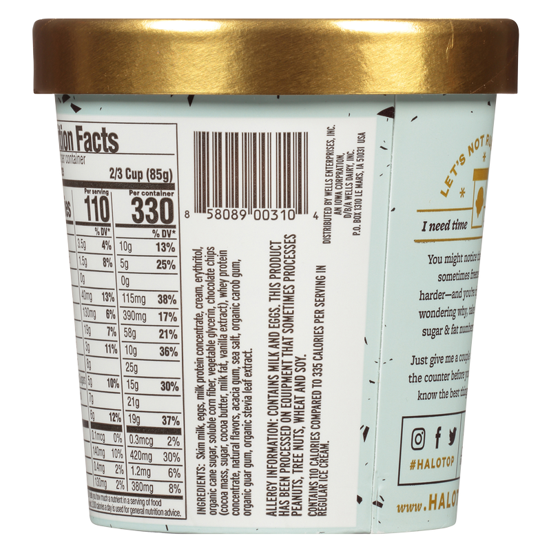 Halo Top Mint Chip Ice Cream 16oz