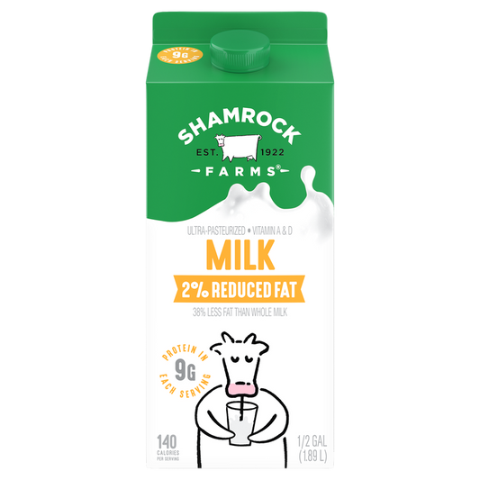 Shamrock Farms 2% Reduced Fat Milk - 1/2 Gallon