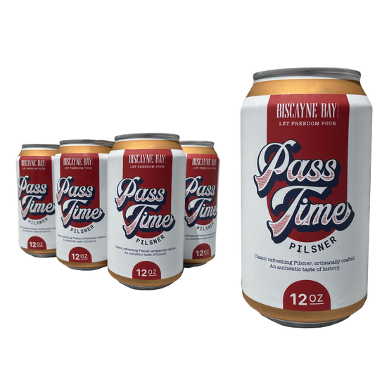 Biscayne Bay Brewing Passtime Pilsner 6pk 12oz Can 4.5% ABV