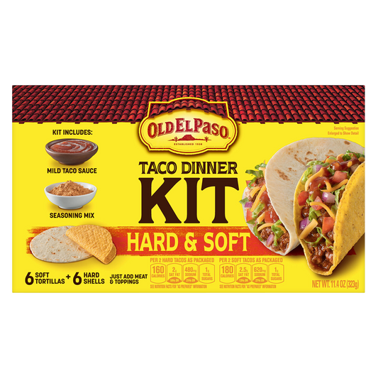 Old El Paso Hard & Soft Taco Dinner Kit 11.4oz
