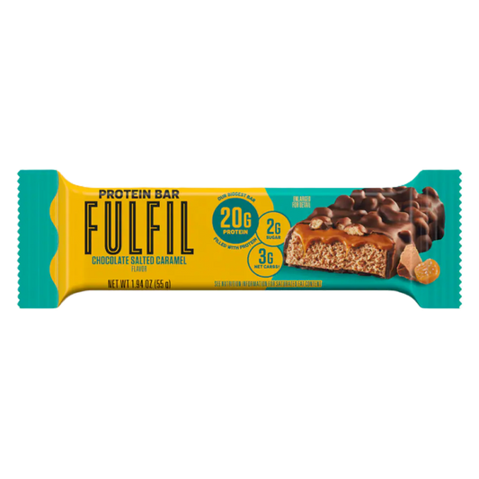 FULFIL Chocolate Salted Caramel Flavor Protein Bar, 1.94oz
