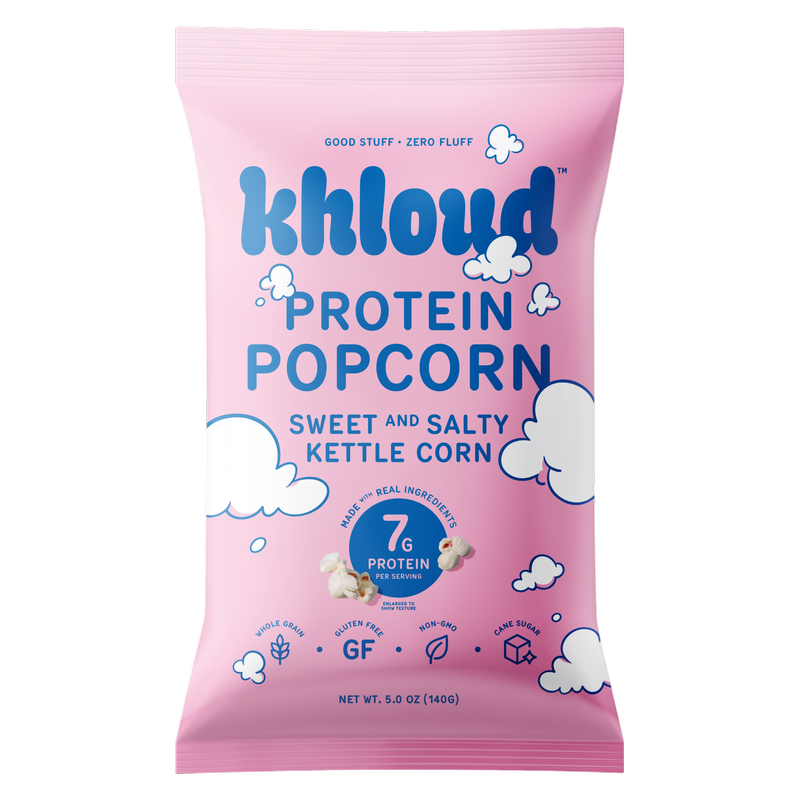 Khloud Protein Popcorn – Sweet and Salty Kettle Corn, 5oz