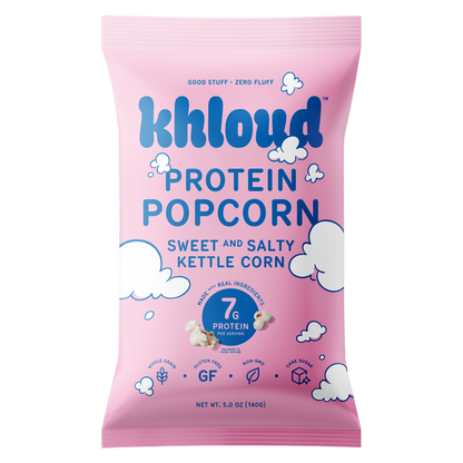 Khloud Protein Popcorn – Sweet and Salty Kettle Corn, 5oz