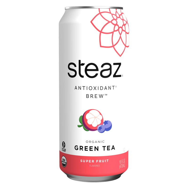 Steaz Super Fruit Green Tea 16oz Btl
