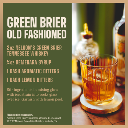Nelson's Green Brier TN Whiskey 750ml (91 Proof)