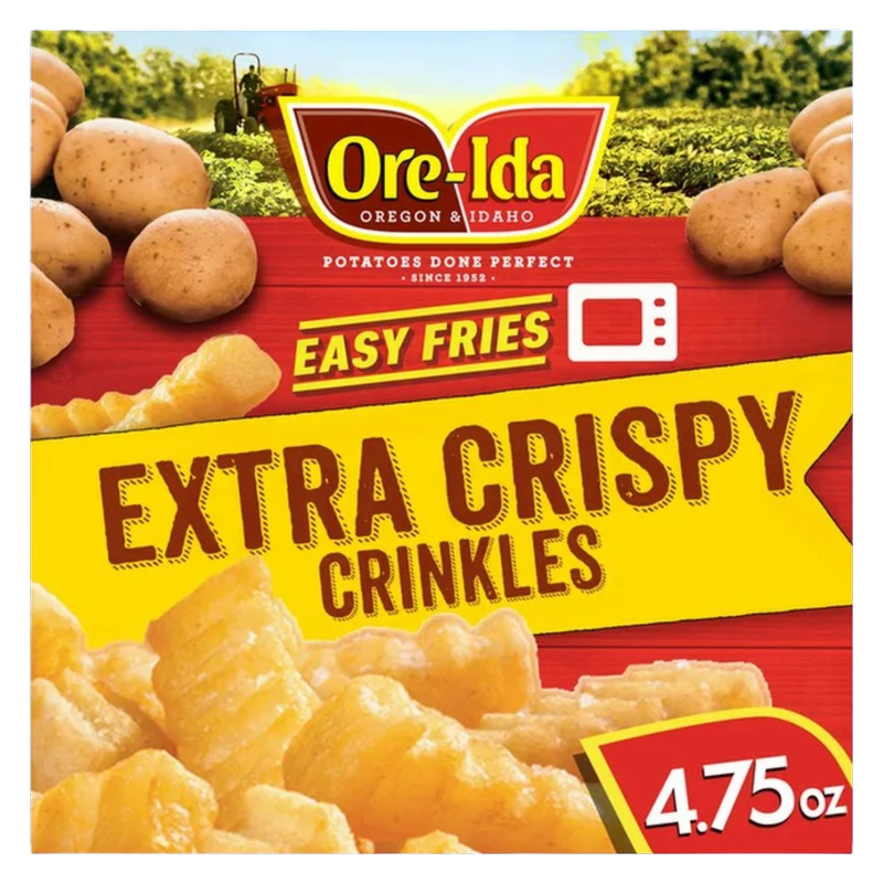 Ore Ida Frozen Extra Crispy Easy Crinkles French Fries 4.75oz